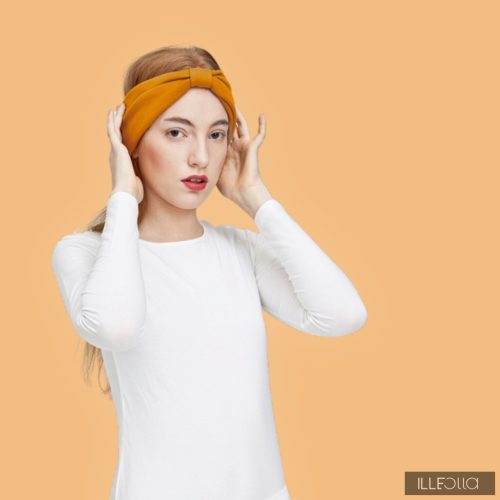 Evelin headband - ochre yellow