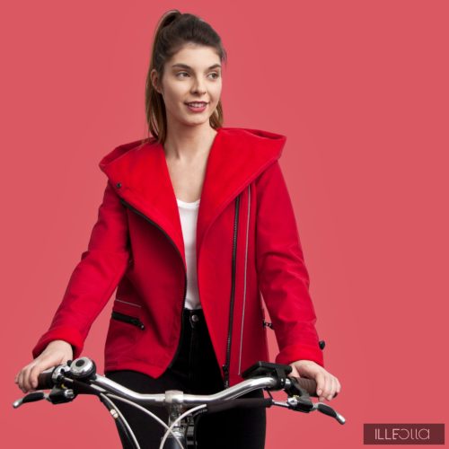 Short Fiodella bike - cherry red XL